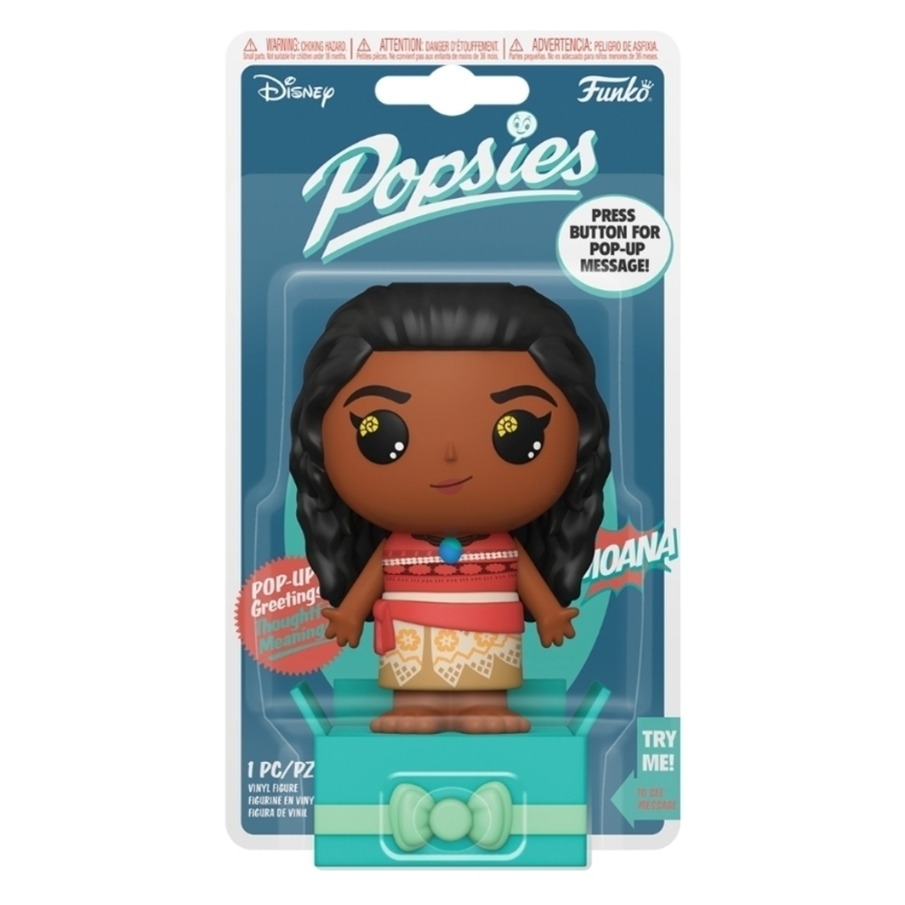 Funko POPsies Disney Moana pop up message, NWP